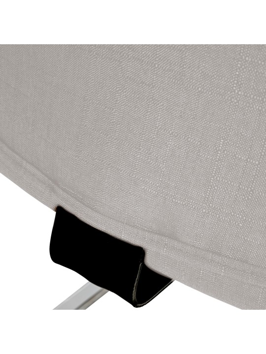 Besøgsstol Hobart stof, grå