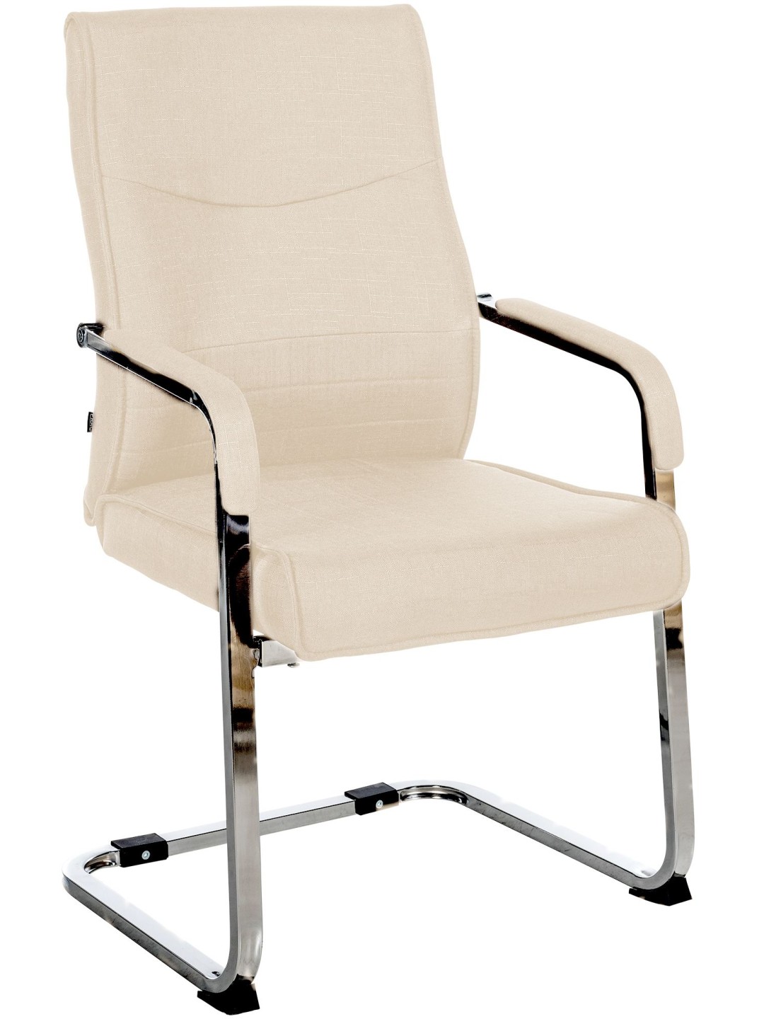 Besøgsstol Hobart stof, creme