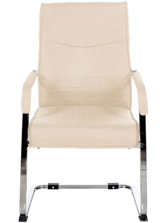 Besøgsstol Hobart stof, creme