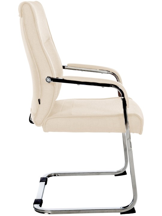Besøgsstol Hobart stof, creme