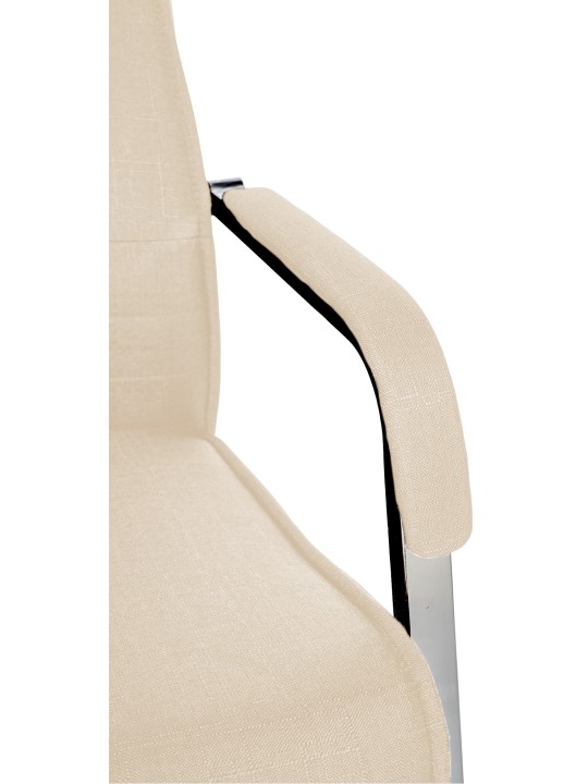 Besøgsstol Hobart stof, creme