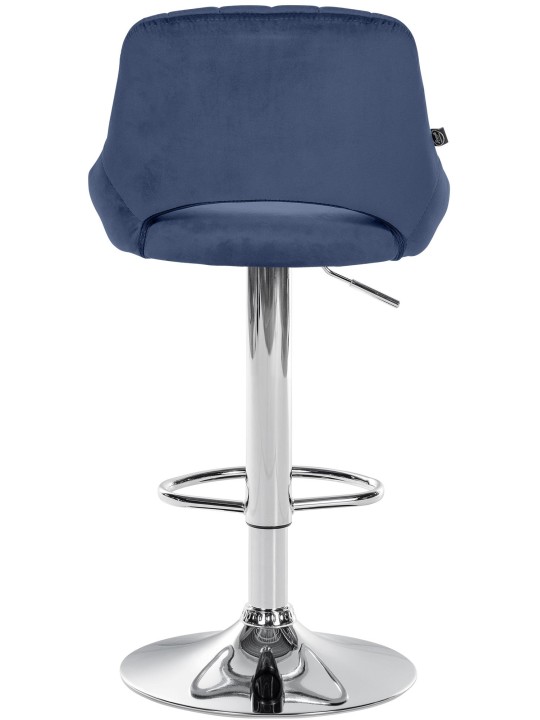 Sæt med 2 barstole Milet velvet C, blå Sæt med 2 barstole Milet velvet C, blå