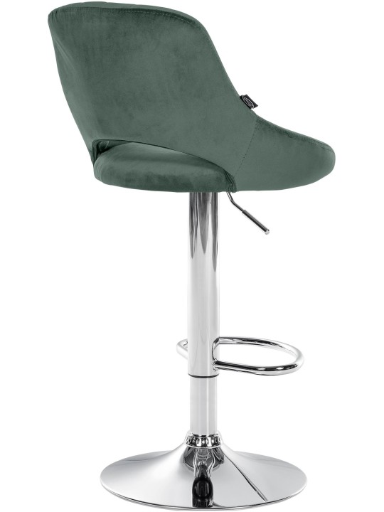 Sæt med 2 barstole Milet velvet C, grøn