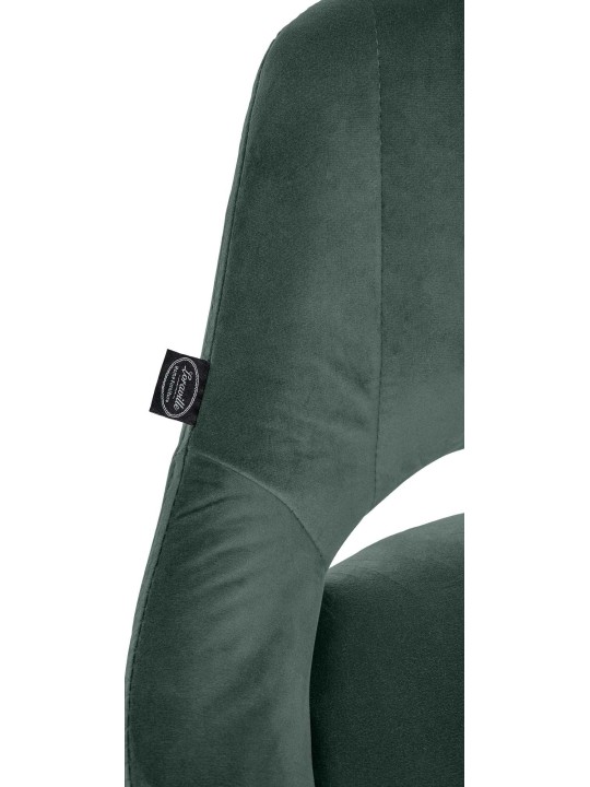 Sæt med 2 barstole Milet velvet C, grøn