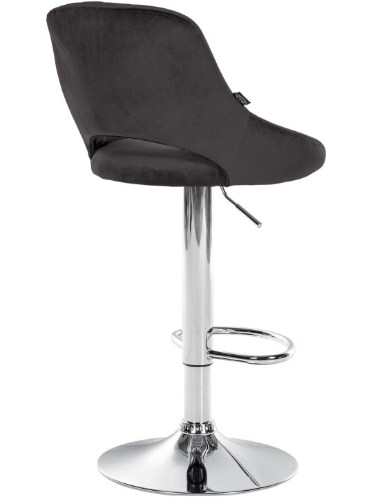 Sæt med 2 barstole Milet velvet C, sort