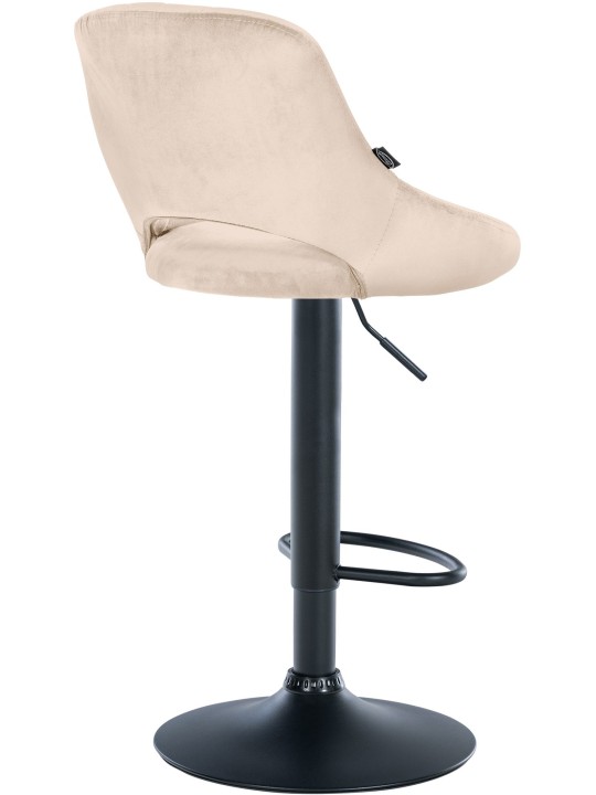 Sæt med 2 barstole Milet velvet B, creme