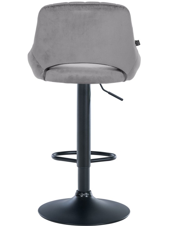 Sæt med 2 barstole Milet velvet B, mørkegrå Sæt med 2 barstole Milet velvet B, mørkegrå