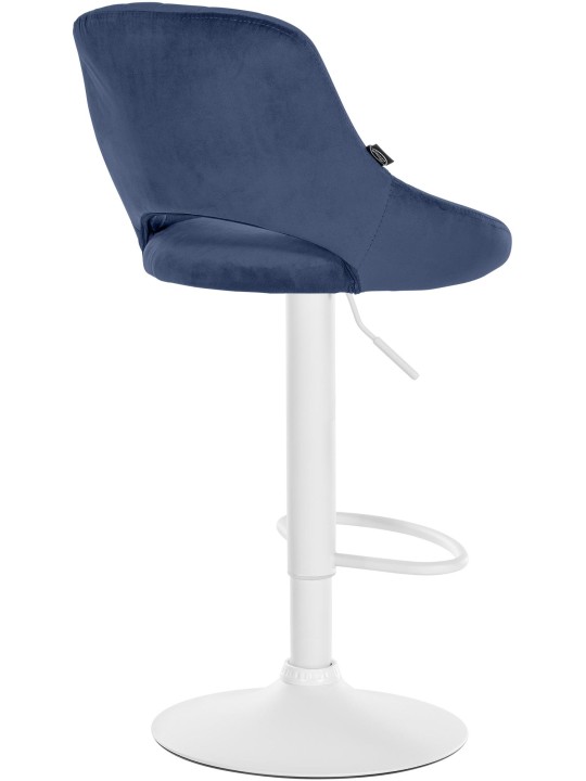 Sæt med 2 barstole Milet velvet W, blå