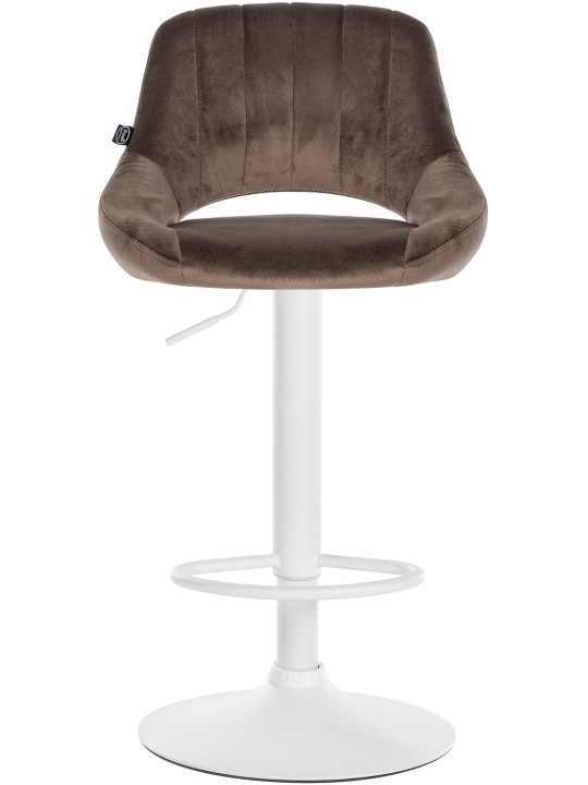 Sæt med 2 barstole Milet velvet W, brun