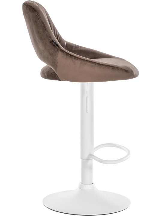 Sæt med 2 barstole Milet velvet W, brun