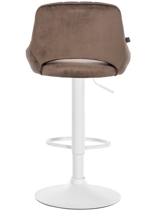 Sæt med 2 barstole Milet velvet W, brun