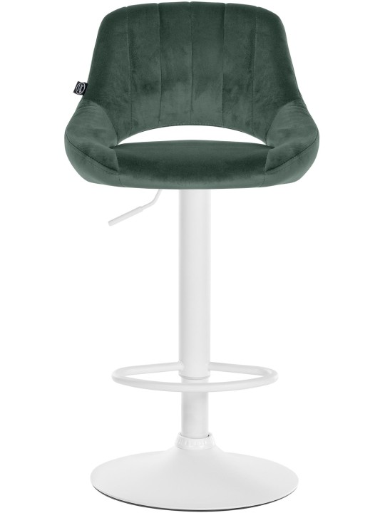 Sæt med 2 barstole Milet velvet W, grøn