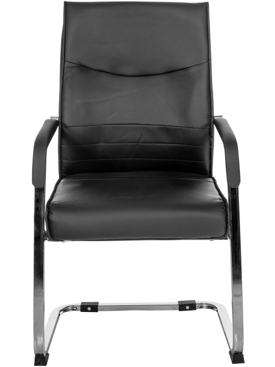 Sæt med 2 besøgsstole Hobart, sort