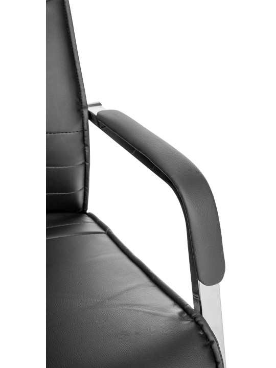 Sæt med 2 besøgsstole Hobart, sort