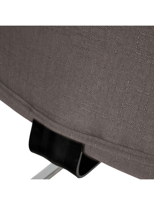 Sæt med 2 besøgsstole Hobart stof, mørkegrå Sæt med 2 besøgsstole Hobart stof, mørkegrå