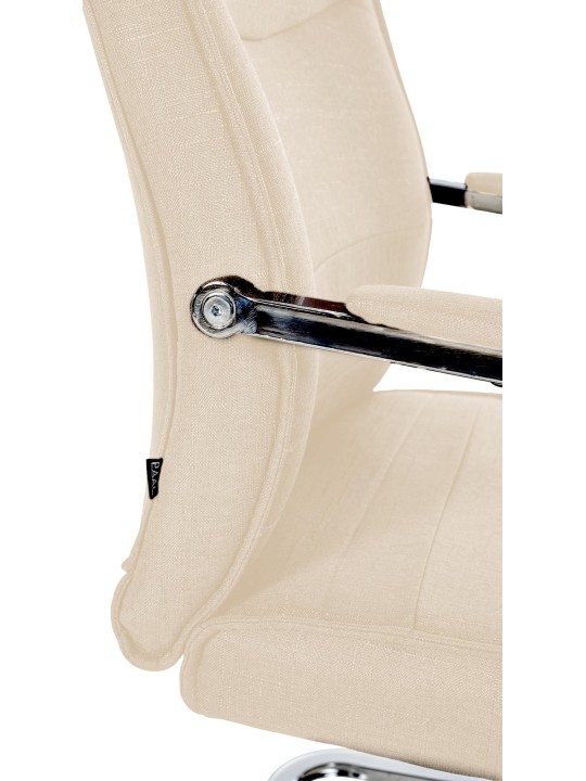 Sæt med 2 besøgsstole Hobart stof, creme Sæt med 2 besøgsstole Hobart stof, creme