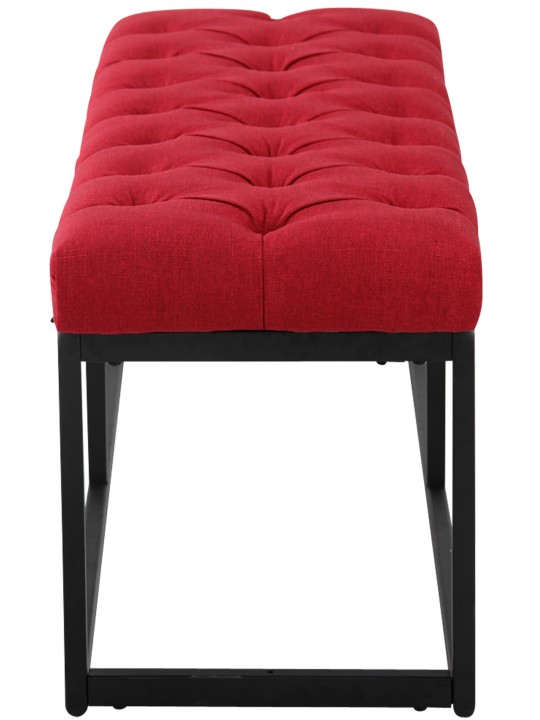 Bænk Amun stof 150 cm, rød