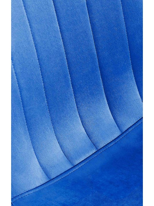 Baxter spisestuestol i fløjl, blå