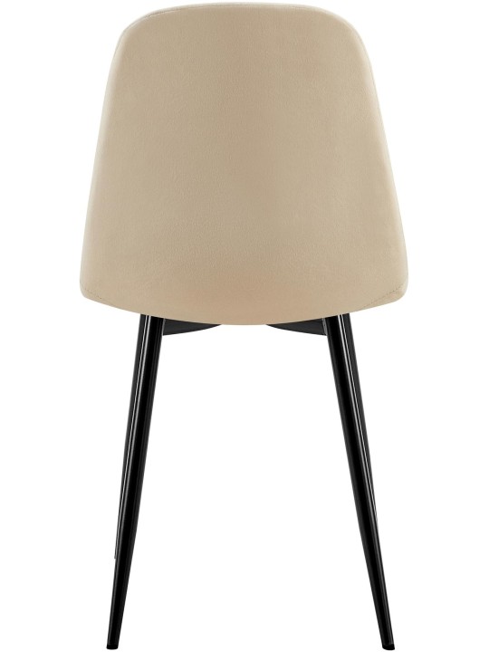 Baxter spisestuestol i fløjl, creme Baxter spisestuestol i fløjl, creme