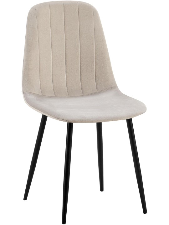 Baxter spisestuestol i fløjl, grå Baxter spisestuestol i fløjl, grå