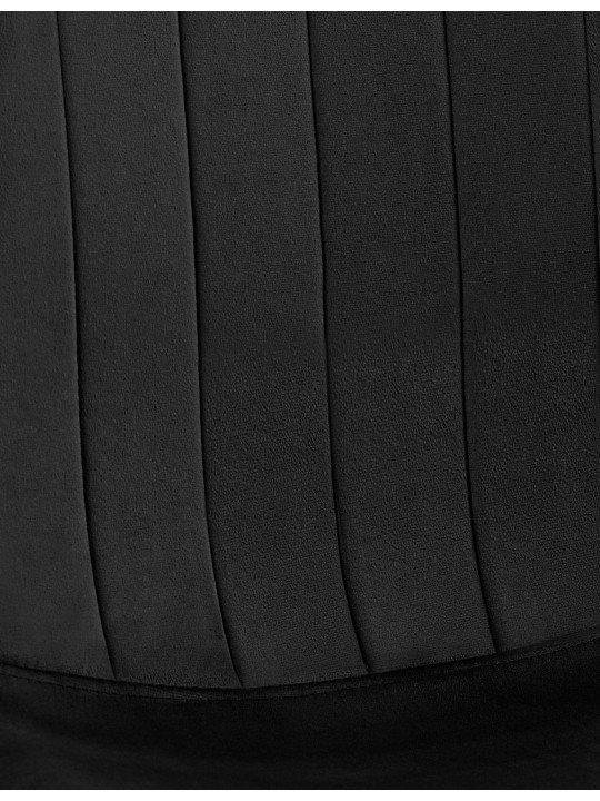 Baxter spisestuestol i fløjl, sort