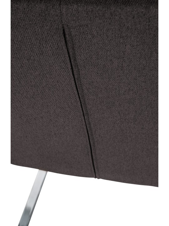 Stol Puka stof, sort