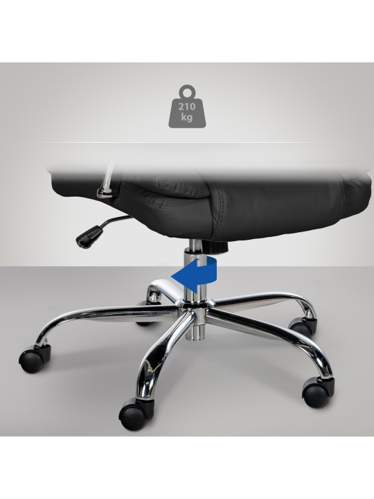 Kontorstol BIG Xanthos, sort