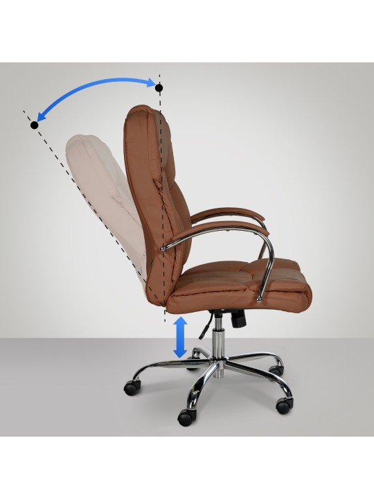 Kontorstol BIG Xanthos, lysebrun