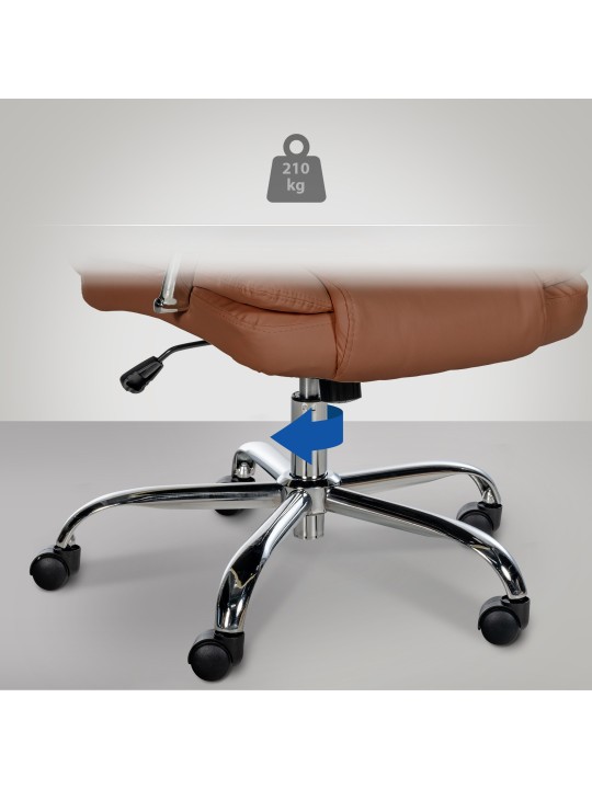 Kontorstol BIG Xanthos, lysebrun