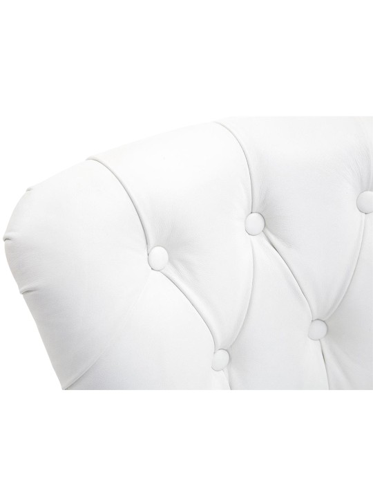 Barstol Lakewood ægte læder, antik lys, hvid Barstol Lakewood ægte læder, antik lys, hvid