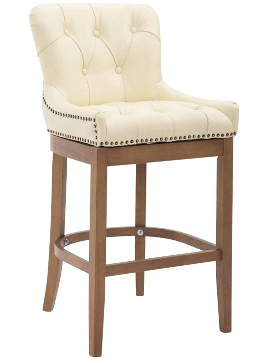 Barstol Lakewood ægte læder, antik lys, creme Barstol Lakewood ægte læder, antik lys, creme