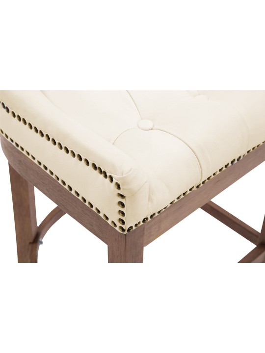 Barstol Lakewood ægte læder, antik lys, creme Barstol Lakewood ægte læder, antik lys, creme