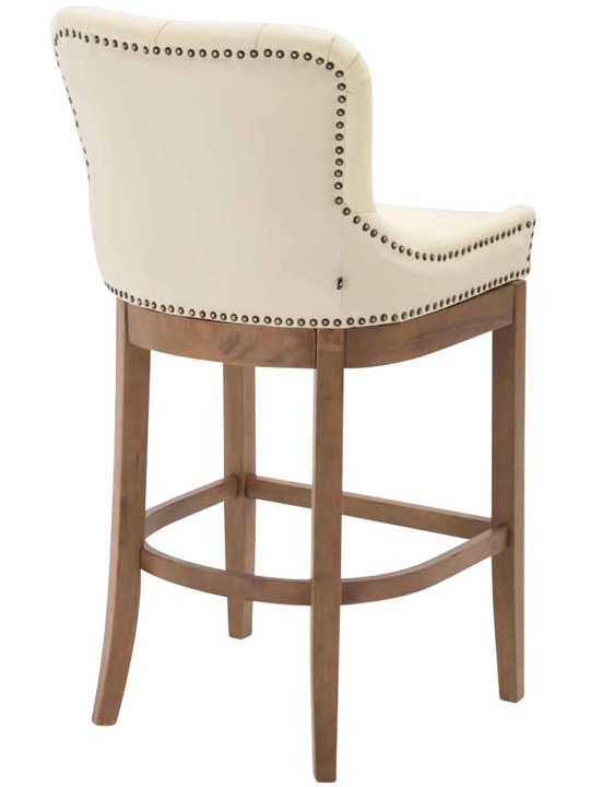 Barstol Lakewood ægte læder, antik lys, creme Barstol Lakewood ægte læder, antik lys, creme