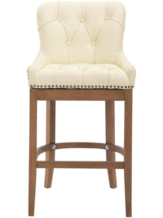 Barstol Lakewood ægte læder, antik lys, creme Barstol Lakewood ægte læder, antik lys, creme