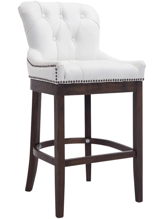 Barstol Lakewood ægte læder, antik, hvid Barstol Lakewood ægte læder, antik, hvid