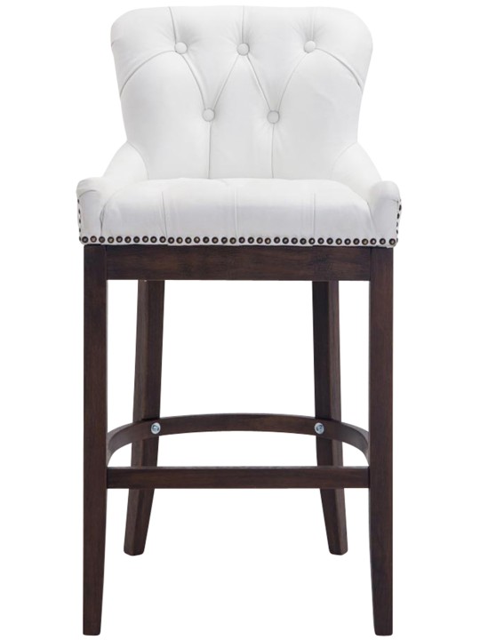 Barstol Lakewood ægte læder, antik, hvid Barstol Lakewood ægte læder, antik, hvid