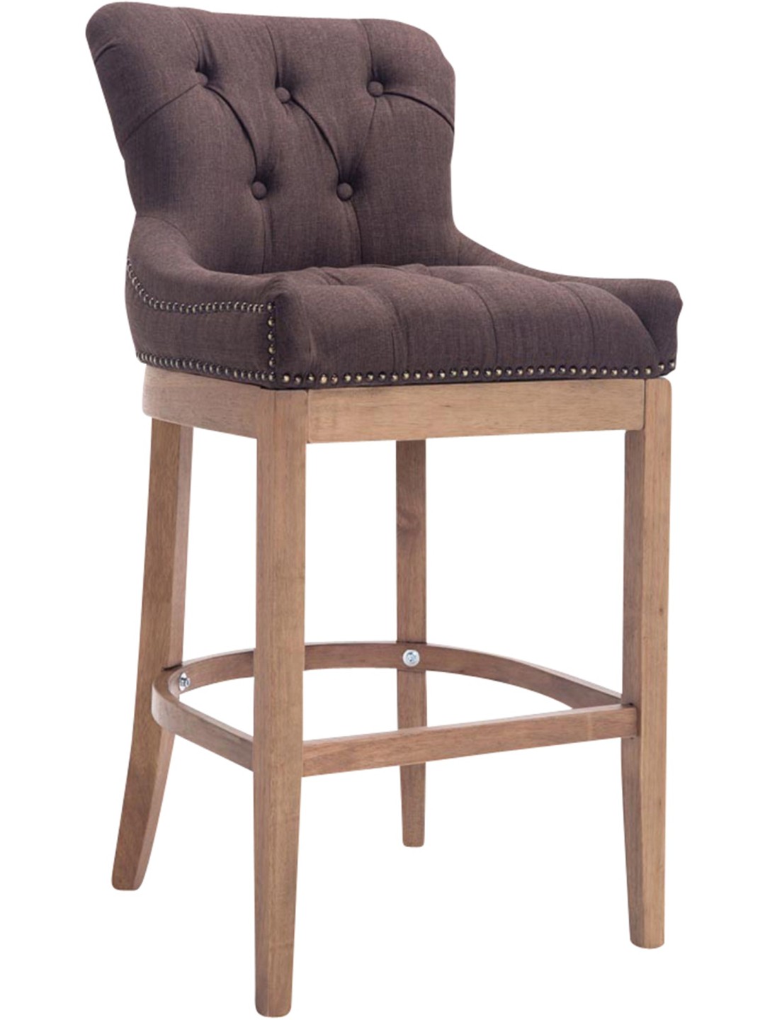 Barstol Lakewood stof, antik lys, brun