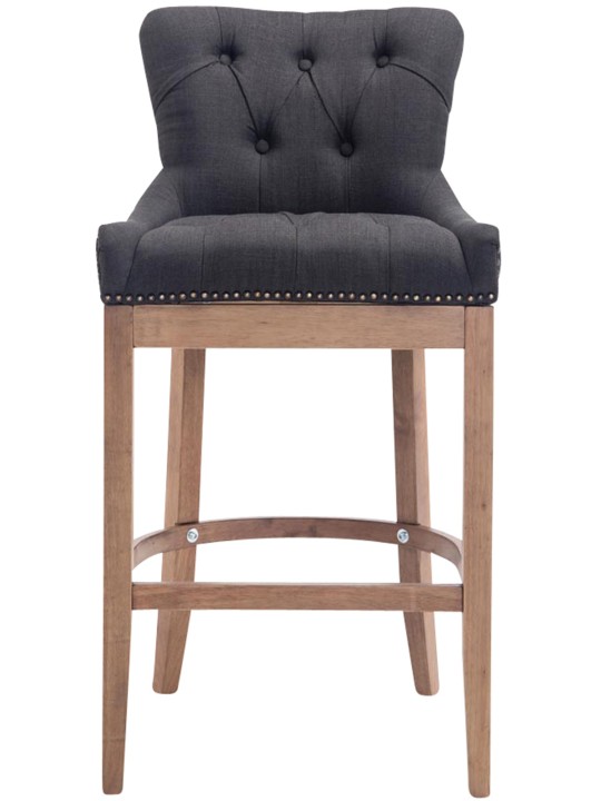 Barstol Lakewood stof, antik lys, mørkegrå Barstol Lakewood stof, antik lys, mørkegrå