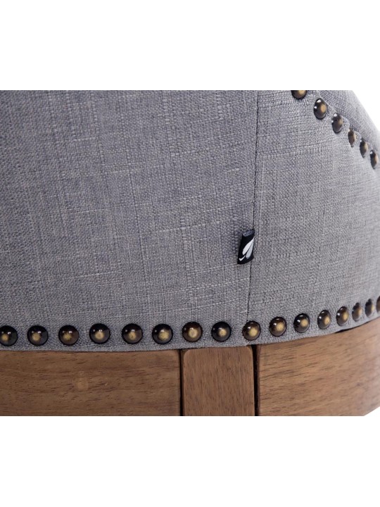 Barstol Lakewood stof, antik lys, lysegrå Barstol Lakewood stof, antik lys, lysegrå