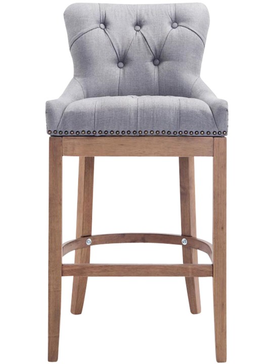 Barstol Lakewood stof, antik lys, lysegrå Barstol Lakewood stof, antik lys, lysegrå