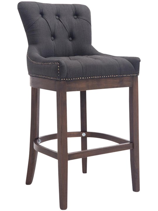 Barstol Lakewood stof, antik, mørkegrå Barstol Lakewood stof, antik, mørkegrå