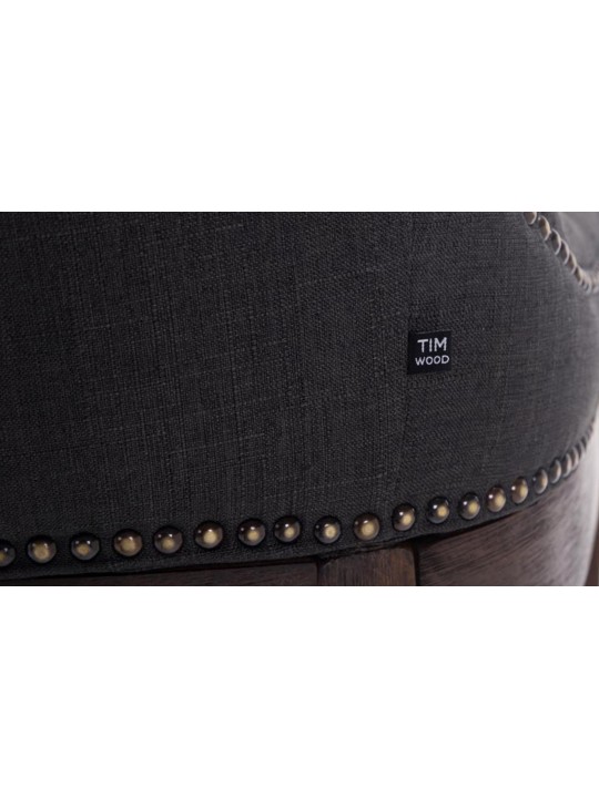 Barstol Lakewood stof, antik, mørkegrå Barstol Lakewood stof, antik, mørkegrå