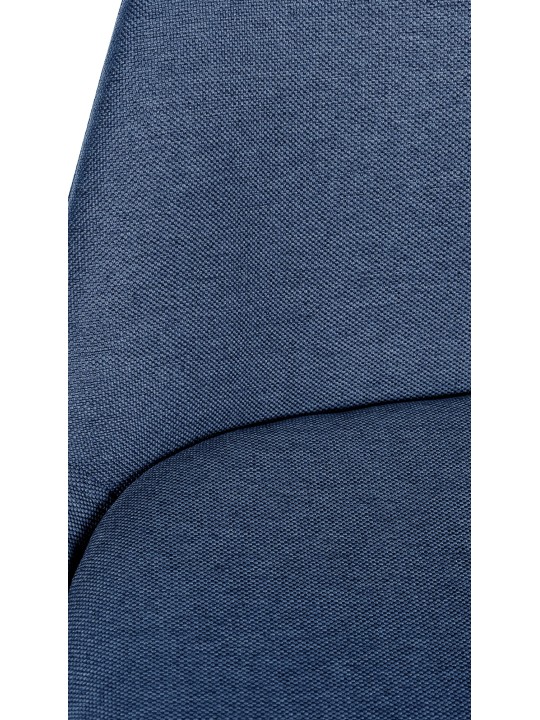 Barstol Corbin stof rund natur, blå