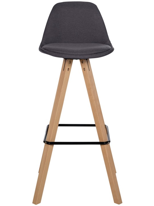 Barstol Corbin stof Firkantet natura, mørkegrå Barstol Corbin stof Firkantet natura, mørkegrå