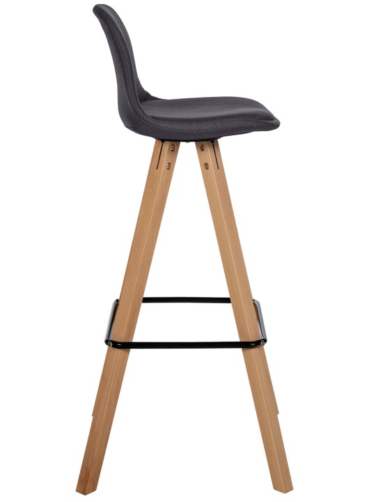 Barstol Corbin stof Firkantet natura, mørkegrå Barstol Corbin stof Firkantet natura, mørkegrå