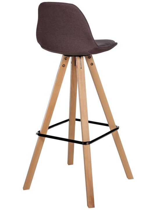 Barstol Corbin stof Firkantet natura, brun Barstol Corbin stof Firkantet natura, brun