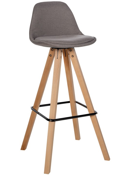 Barstol Corbin stof Firkantet natura, taupe Barstol Corbin stof Firkantet natura, taupe