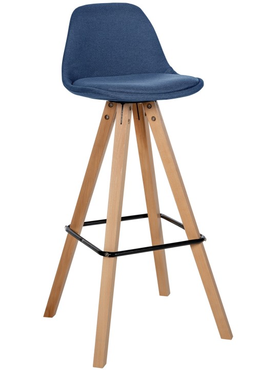 Barstol Corbin stof Firkantet natura, blå Barstol Corbin stof Firkantet natura, blå