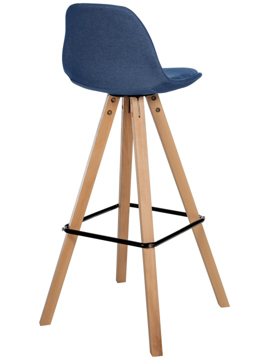 Barstol Corbin stof Firkantet natura, blå Barstol Corbin stof Firkantet natura, blå