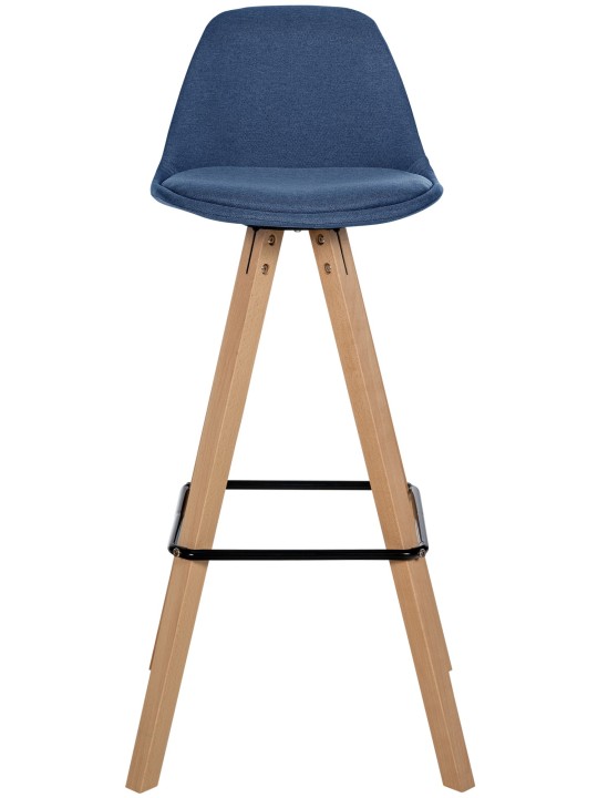 Barstol Corbin stof Firkantet natura, blå Barstol Corbin stof Firkantet natura, blå